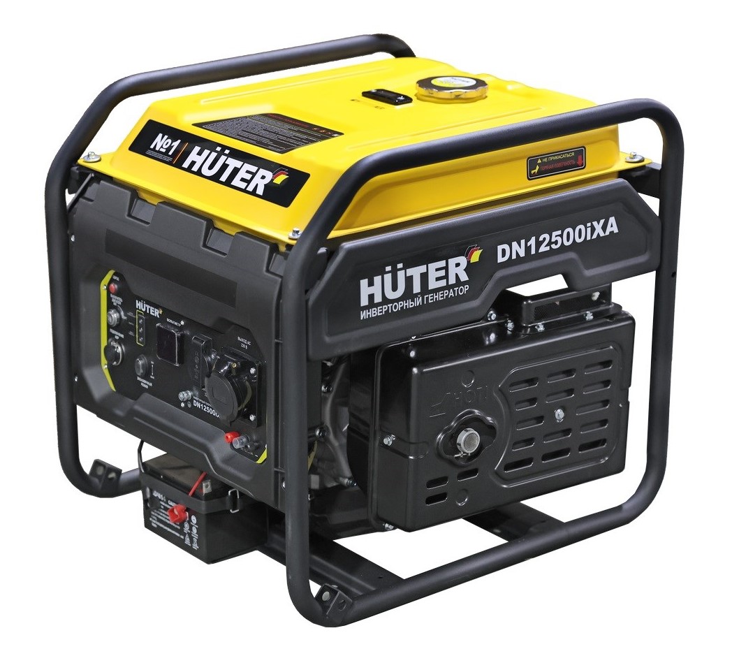 Инверторный бензиновый генератор Huter DN12500iXA Генератор Huter DN12500iXA инверторный, 8 кВт, 220