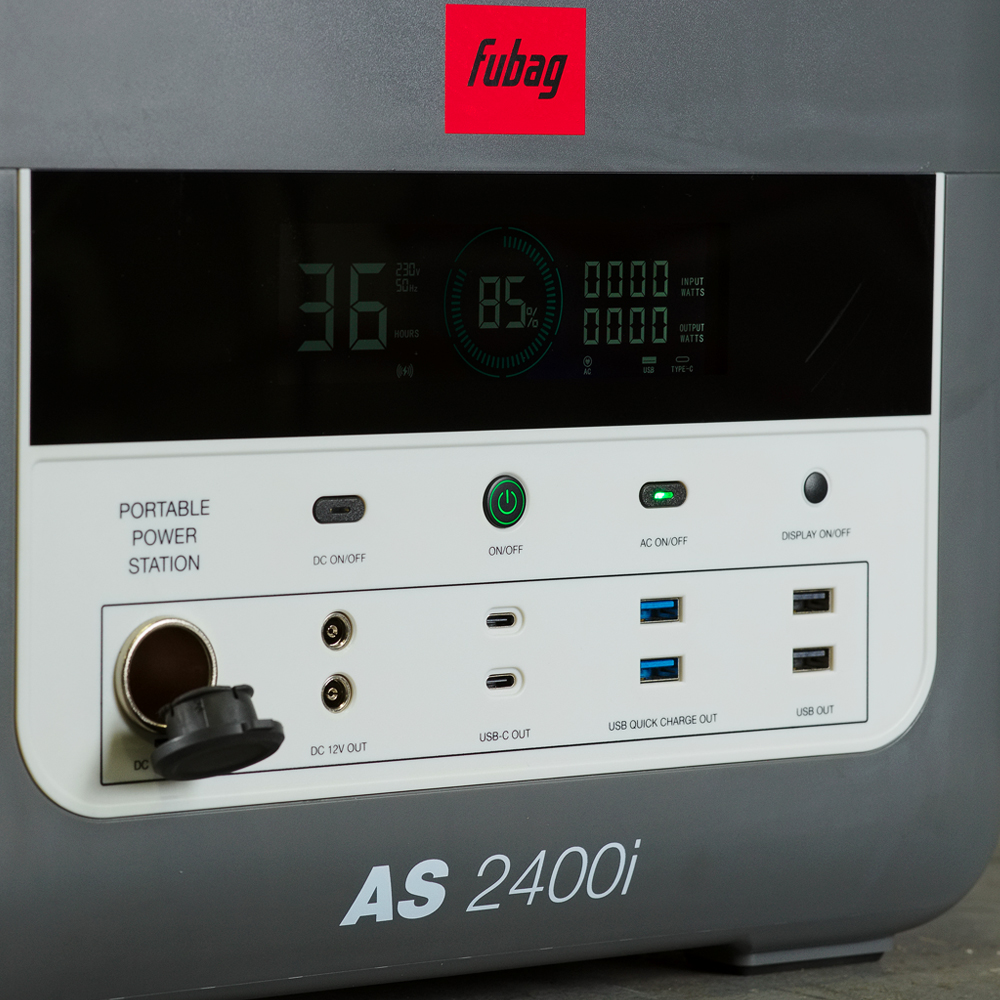 FUBAG AS 2400i — передняя панель и дисплей
