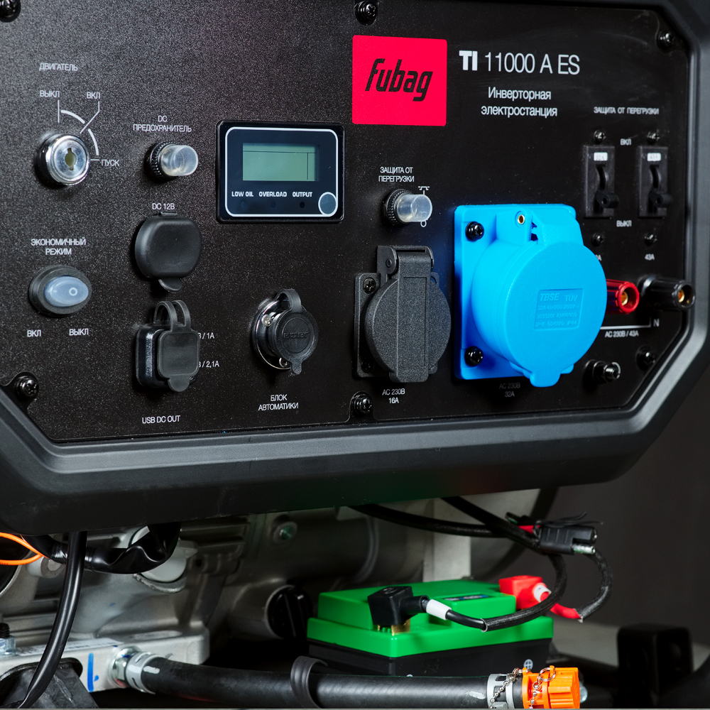 TI 11000 A ES — панель и разъёмы